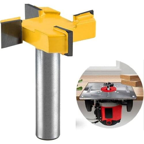 CNC Spoilboard Surfacing Router Bit 1/2 Inch Shank Durable Carbide Tipped Tool Flattening Router Bit Planing Bit Wood Big Deal