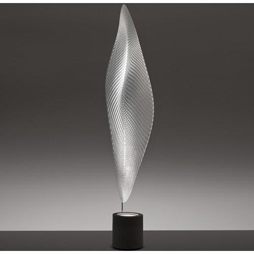 Italian Led Floor Lamp Modern Luxury Art Fan Shape Standing Light For Bedroom Living Room Decor Study Exhibition Holl Stand Lamp