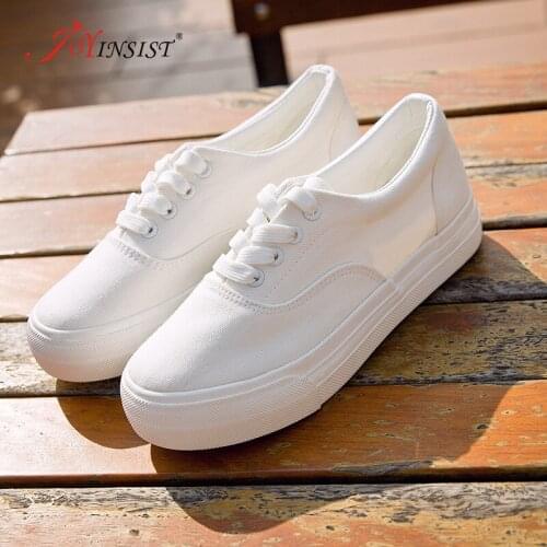 2020 New Spring Lace-up White Shoes Woman Casual Women Shoes Sneakers Fashion Leather Solid Color Female Shoes Canvas Shoes