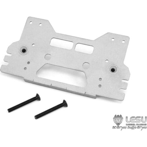 Metal LESU Winch Mounting Base for 1/14 TAMIYA RC Arocs Benz 3363 Tractor Truck 3348 Dumper DIY Model Car