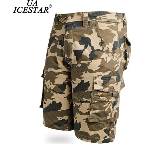 UAICESTAR 100% Cotton Camouflage Shorts Men Brand 2021 Summer New Military Slim Pants Large Size Casual Jogger Mens Shorts