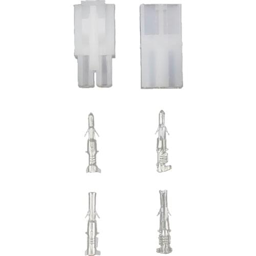 Set of 2.8mm 2Pin Male/Female Wire Connector Electronic Plug with Terminals
