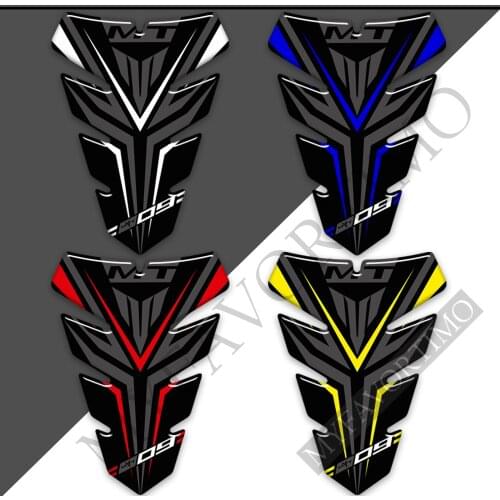 For Yamaha MT09 MT FZ 09 Stickers Tank Pad Protector Fairing Motorcycle Knee Decal Fender 2016 2017 2018 2019 2020 2021