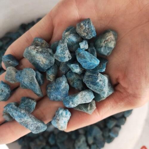 Natural Raw Blue Apatite Rough Stones Crystal gravel Minerals and Stones Rough Gemstone Specimen