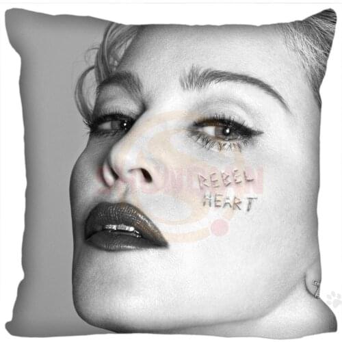 H+P#150 New Hot Custom Pillowcase Madonna #2 soft 35x35 cm (One Side) Pillow Cover Zippered SQ01003@H0150