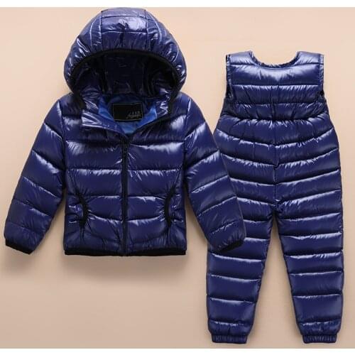 2020 New Children Winter 90% Duck down down Jacket Baby girl clothes Ski Wear Boy Infant Parka Snow Set Warm light Clothing Sets