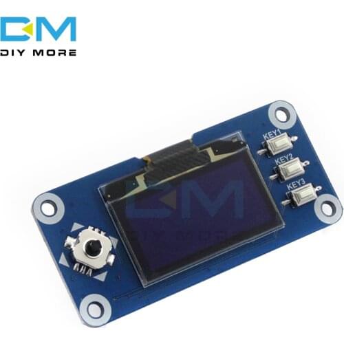 1.5 inch 1.5" OLED Display Hat For Raspberry Pi 2B/3B/3B+/Zero/Zero W 128x64 Pixels SPI I2C IIC Interface Embedded Controller