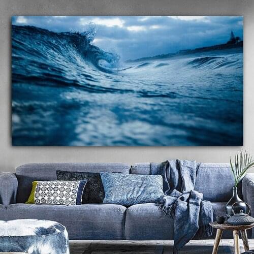 Wave Sea Ocean Posters And Prints Wall Art Landscape Pictures For Living Room Canvas Paintings Home Decoration