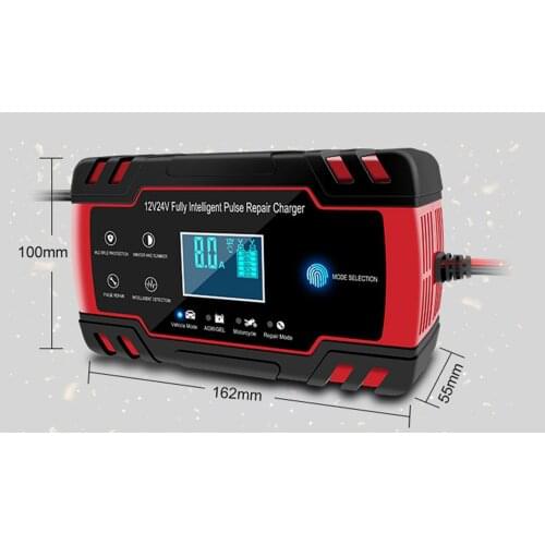 Fully-Automatic Smart Battery Charger 12V 8A Fast Charging for Car Lawn