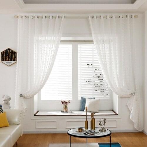 Semi Sheer Voile Light Filtering Window Curtain Grommet Panels For Bedroom Living Room & Dining Room Decoration 3 Sizes Hot