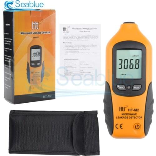 HT-M2 Portable Microwave Leak Detector High Accuracy Radiation Meter LCD Display Tester 0-9.99mW/cm2