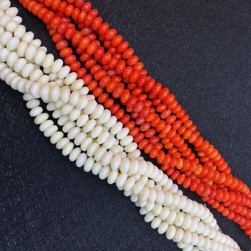 Luxury Synthetic Coral Beads Handmade Chain Necklace Pendant Jewelry Accessories Wholesale Parts Handmade Jewelry Making Charm