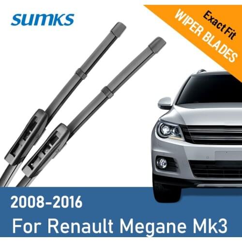 SUMKS Wiper Blades for Renault Megane Mk3 24"&16" Fit Bayonet Arms 2008 2009 2010 2011 2012 2013 2014 2015 2016