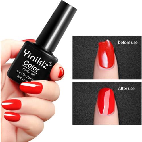 Yinikiz Tempered Glass Nail Topcoat Nail Art Manicure Super Glossy No Wipe Reinforce Cover UV Gel Polish Toughened Hard