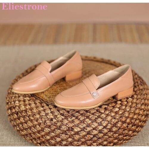 2021 Autumn New Fashion Black Apricot Women Nude Pumps Chunky Heels School Lady Dress Shoes Plus Small Big Size 30 11 43 45 48