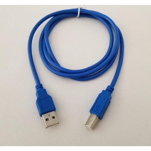 USB Type A to USB Type B Printer Port Male to Male for Printer Blue 1.2M
