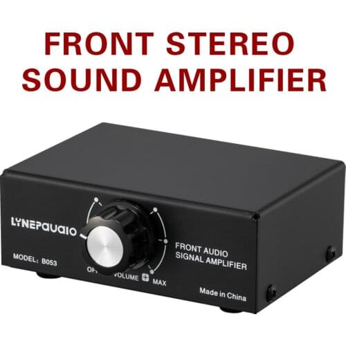 Front Stereo Sound Amplifier Headphone Speaker Amplifier Booster with volume adjustment 2-way mixing USB 5V power supply