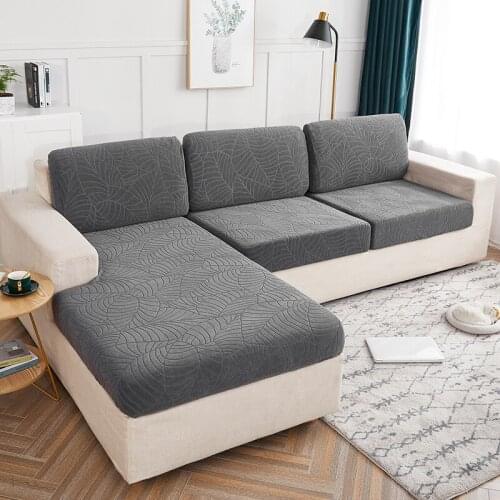 Thicken Waterproof Sofa Cushion Cover Elastic Living Room Solid Color Chair Cushion Covers Couch Pet Anti-Scratch Slipcover