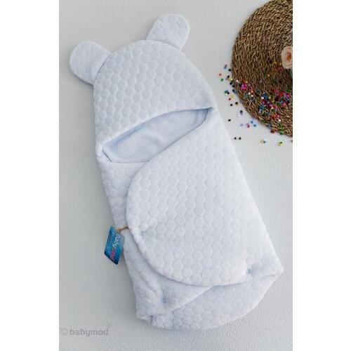 Embossed Velboa for Boys Baby Swaddle