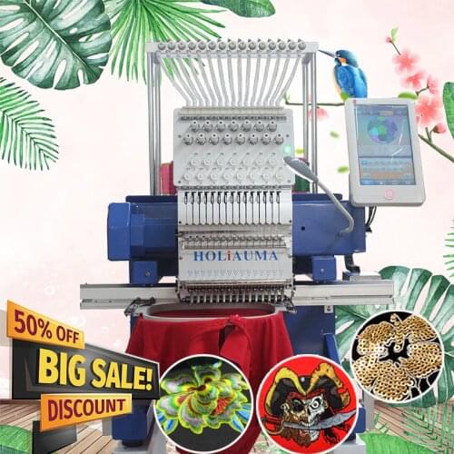 Home use 450*650 mm computer cap t-shirt flat 3d logo leather embroidery machine for sale
