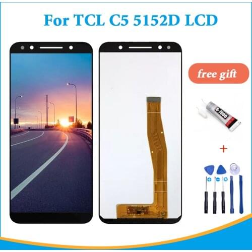 5.5 inch high quality Display For TCL C5 5152D LCD Display Touch Screen Digiziter Assembly With Tools + glue