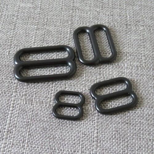 50Pcs/Lot 10mm-25mm Metal Straps Clasp Belt Loop Adjuster Slider DIY Bag Dog Collar Harness Buckle Sewing Accessory Hardware