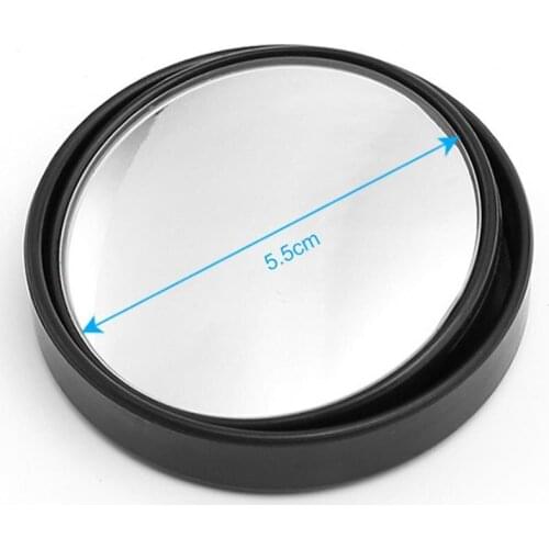 Mirror Frameless Round Sideview Mirror Round Convex Blind Spot Rearview Accessory for Car