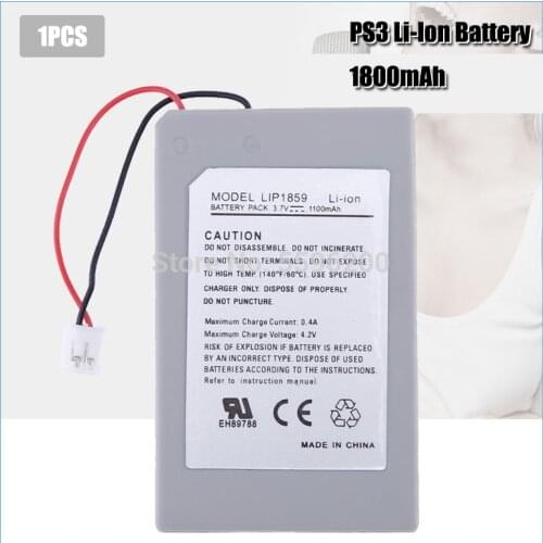 1Pc 1800mAh Rechargeable Replacement Battery for PS3 game controller Battery Pack for PS3 gamepad
