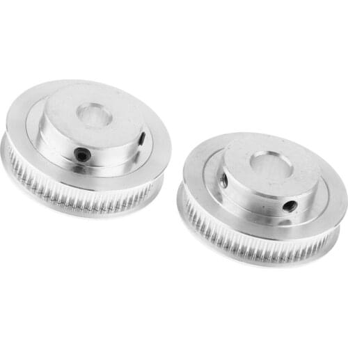 2PCS GT2 60 Teeth Timing Belt Pulley 3D Printer Parts 8mm+10mm Inner Hole High Transmission Accuracy
