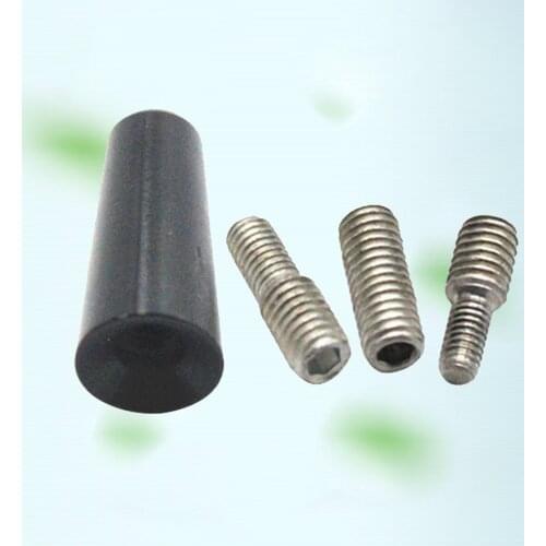 3cm Aluminum Alloy Car Roof Short Rod Antenna Adapter w/Screw Decoration FM/AM GPS Reception Accessories Replacement Black