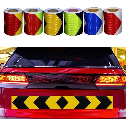 5cm*300cm Car Arrow Reflective Tape Decoration Stickers Car Warning Safety Reflection Tape Film Auto Reflector Sticker