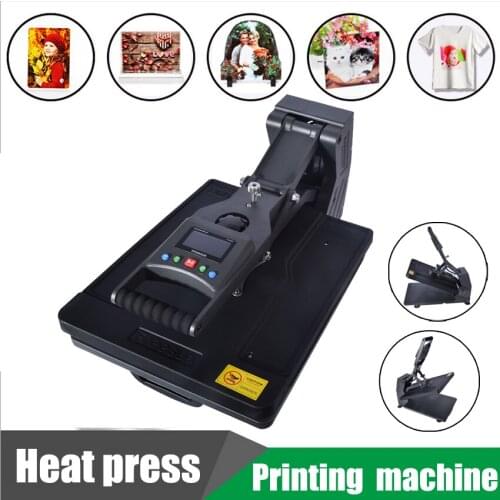 Digital LCD T-Shirt Printing Machine with Data storage,2MM/S 300 (DPI) Adjustable machining Number/Time Sublimation Printers