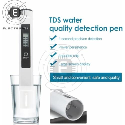 TDS-M3 Digital TDS Water Tester Water Test Pen Water Quality Analysis Meter Water Purity Check 0-9999 ppm for Aquarium Pool