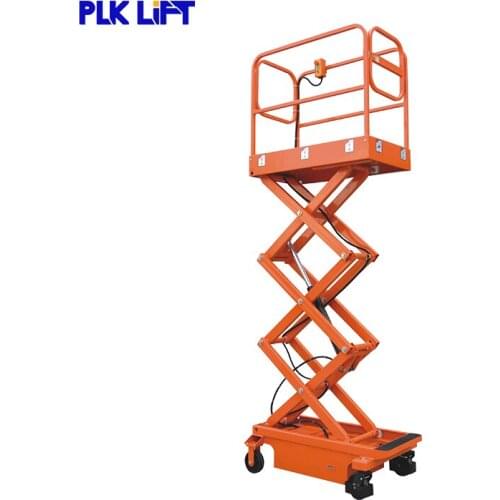 Hydraulic Semi Electric Self Propelled Scissor Lift Machine