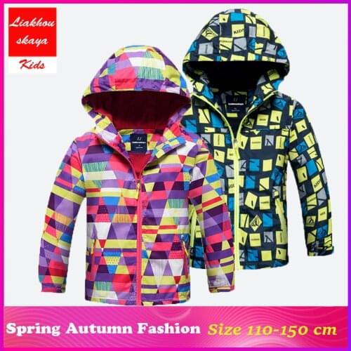 Liakhouskaya 2019 Spring Children Jacket For Girls Boys Jackets Kids Windbreaker Waterproof Hoodies Polar Fleece Outerwear Coat
