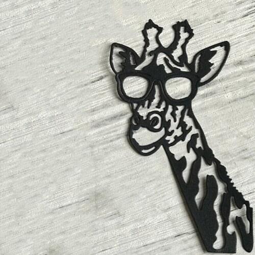 Metal cutting dies cut die mold animal giraffe with glass decoration Scrapbook paper craft knife mould blade punch stencils dies