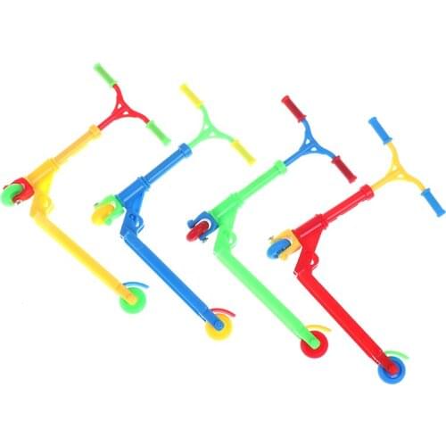 Mini Scooter Two Wheel Scooter Childrens Educational Toy Fingerboard Skateboard RANDOM COLOR New