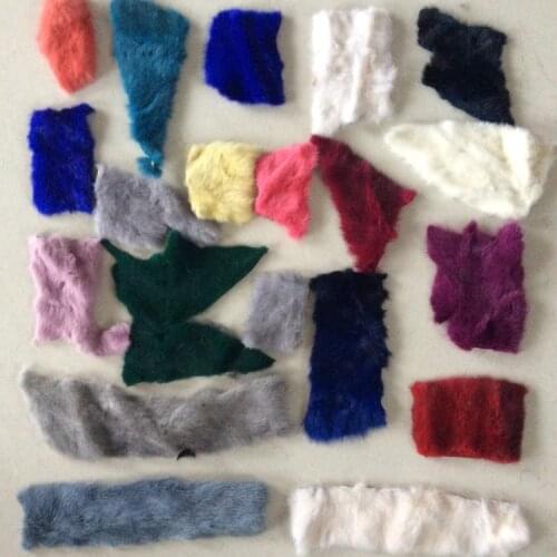 New arrival genuine mink fur swatch 10pcs/lot DIY material
