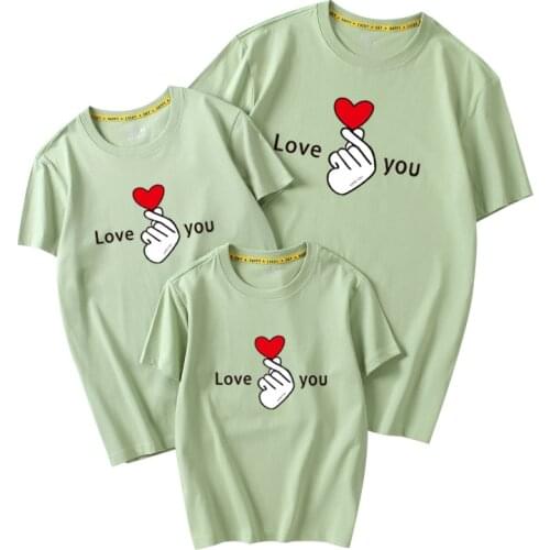 Parent-child Matching Outfits Pyjamas Couple Look Mum Dad and Baby Clothes Parent-Kids T-shirt Women Tops Parent Child Outfits