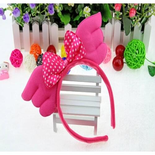 High Quality Korean Angel Wings Bow Headband Hair Accessories Cute Women Girls Kids Elsa Styling Tool Hair Band for women