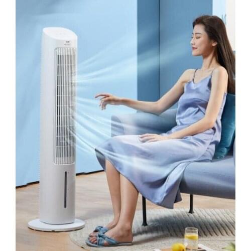 Vertical shaking head air conditioning fan household bedroom remote control cooling artifact health negative ion purifier