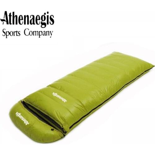 Athenaegis White Goose Down 2200g/2500g/2800g/3000g Filling Spliced Envelope Waterproof Adult Winter Warm Sleeping Bag