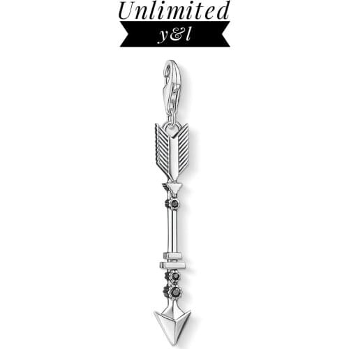 Cupid Arrow Charm Vintage Fashion Women Men Jewelry 925 Sterling Silver Symbol of Strength Pendant Fit Necklace 2020 New Arrival
