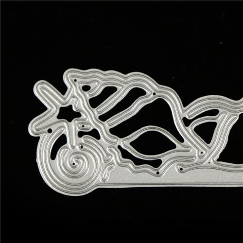 1pc Silver Lace Flower Metal Cutting Dies Stencils For DIY Scrapbooking/photo Album Decorative DIY Paper Cards 14.2cm x 3.9cm