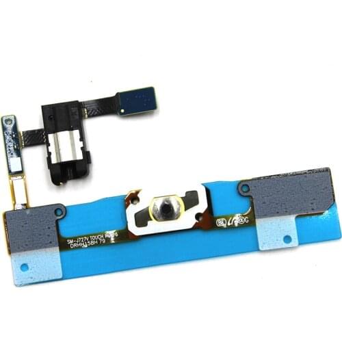 10pcs/lot Home Button Sensor Key +Earphone Jack Flex Cable For Samsung Galaxy J7 2017 J727