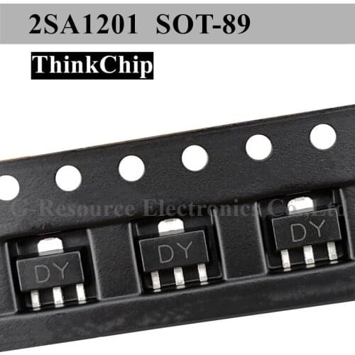 100pcs) 2SA1201 SOT-89 SMD Crystal triode A1201 (Marking DY )