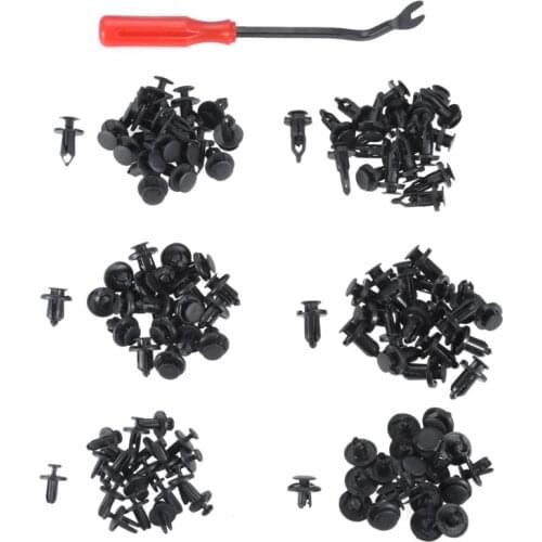 120PCS GRC-30 Car Retainer 6.3mm 8mm 9mm 10mm Expansion Screws Replacement Kit Bumper Push Rivet Clips, 1PC Fastener Remover