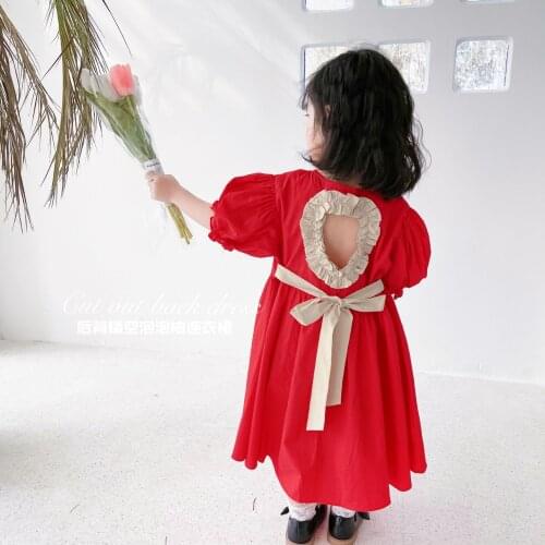 2021 Summer Girls Fashion Puffy Sleeve Princess Dress