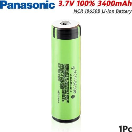 Panasonic NCR18650B Battery With PCB Li-ion 3.7V 3400mAh Lithium Rechargeable For LED Flashlight Torch Headlamp