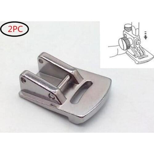 2PC Domestic Sewing Machine Parts Presser Foot #21009 Double Gathering Foot Snap on Foot costura 5BB5232